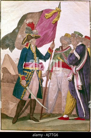 Napoléon en Égypte, 1799. Artiste : Inconnu Banque D'Images