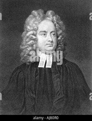Jonathan Swift, satiriste anglo-irlandais, poète et clerc. Artiste : Inconnu Banque D'Images