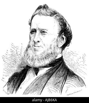 Brigham Young, dirigeant Mormon américain, 1877. Artiste : Inconnu Banque D'Images