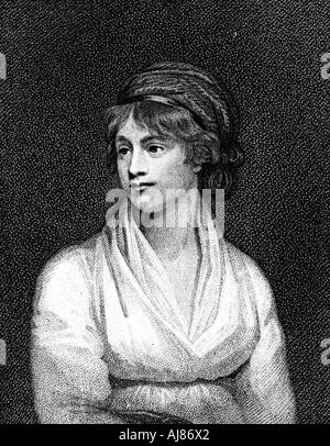 Mary Wollstonecraft, 18e siècle, professeur de français, écrivain et féministe. Artiste : Inconnu Banque D'Images
