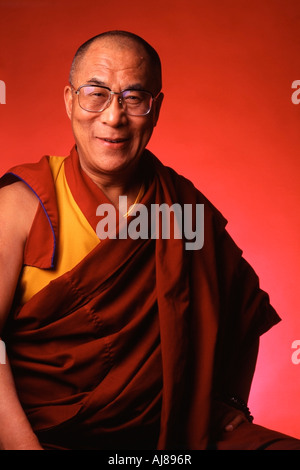 Sa Sainteté le Dalaï Lama Photo par Chuck Nacke Banque D'Images