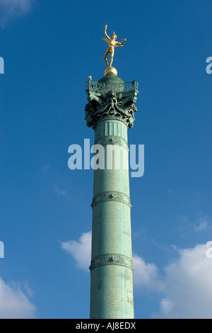 Colonne de Juillet, Place de la bastille paris France Banque D'Images