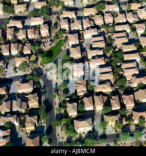 Antenne de quartier de banlieue à banlieue de Phoenix Arizona Banque D'Images