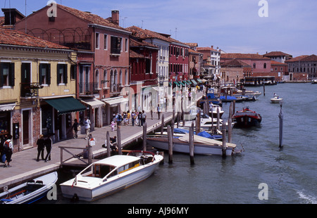 Grand Canal de Murano Canal Grande di Murano à Murano Venise Italie Banque D'Images