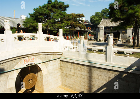 Nuage Blanc Baiyun Temple Beijing Chine Banque D'Images