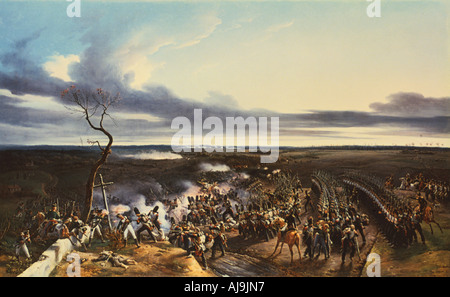 'La Bataille de Montmirail, 11 février, 1814, (1822). Organisateur : Émile Jean-Horace Vernet. Banque D'Images