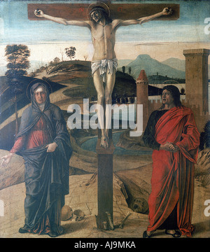 "La crucifixion", 1465. Artiste : Giovanni Bellini Banque D'Images