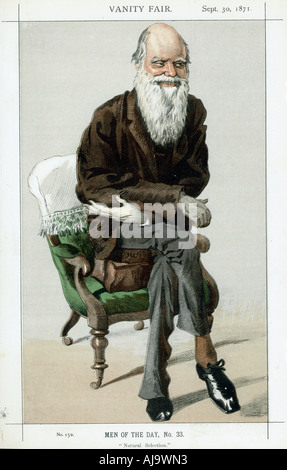 Charles Darwin, naturaliste anglais, 1871. Artiste : Inconnu Banque D'Images