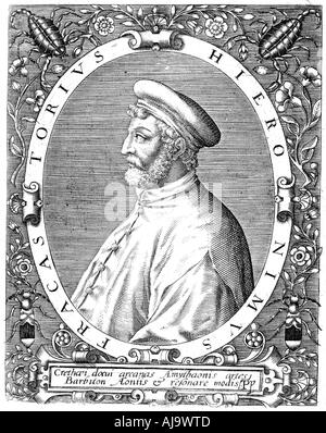 Girolamo Frascatoro, médecin italien, poète et astronome, fin du 16e siècle. Artiste : Theodor de Bry Banque D'Images