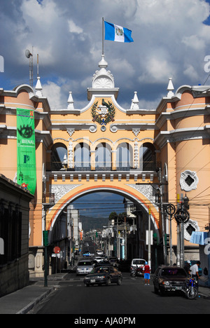 Postes et Télégraphes (Bâtiment Edificio de Correos y Telégrafos), Guatemala City, capitale du Guatemala Banque D'Images