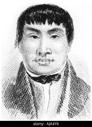 L'Fuegian, York Minster, en 1832 (1839). Artiste : Inconnu Banque D'Images