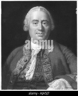 David Hume, philosophe écossais, historien et économiste, 1837. Artiste : Inconnu Banque D'Images