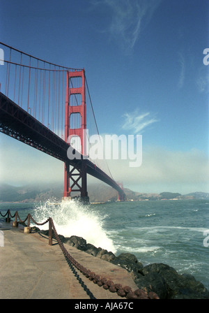 Golden Gate Bridge à San Francisco, Californie Banque D'Images