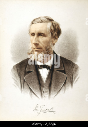 John Tyndall, physicien britannique d'origine irlandaise et vulgarisateur de la science, c1880. Artiste : Inconnu Banque D'Images