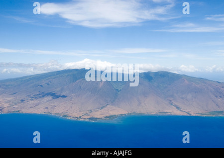 Vue aérienne de West Maui avec les nuages, Texas, U S A Banque D'Images