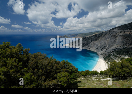 Grèce Céphalonie Eptanese Mirtos beach Banque D'Images