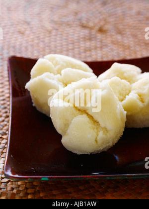 Petits pains de riz cuit à la vapeur (Puto), nourriture philippine Banque D'Images