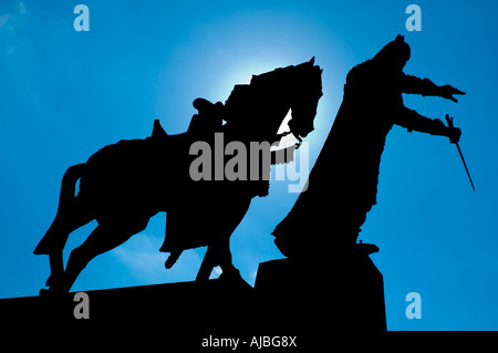 Paminklas gedimino UE Vilnius Lituanie centrale statue Banque D'Images