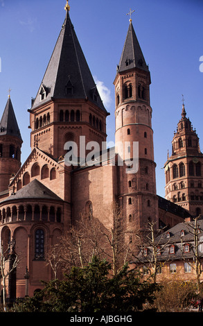 Mainzer Dom | Cathédrale de Mayence Banque D'Images