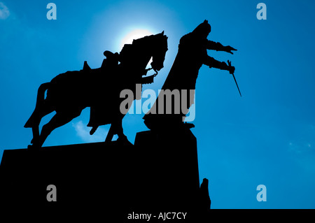 Paminklas gedimino UE Vilnius Lituanie centrale statue Banque D'Images