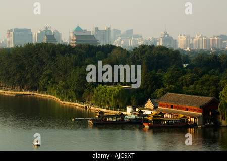 Le Parc Beihai Beijing Chine Banque D'Images