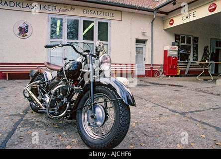 '^^^américain classique 1930 ^1940 '^^Indian motorcycle", Berlin' Banque D'Images