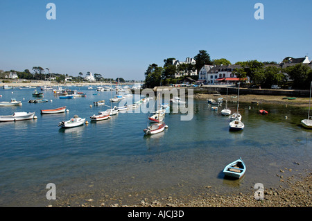 Rivière Odet, Port Sainte-Marine, Finistère, Bretagne, France, Bretagne Banque D'Images