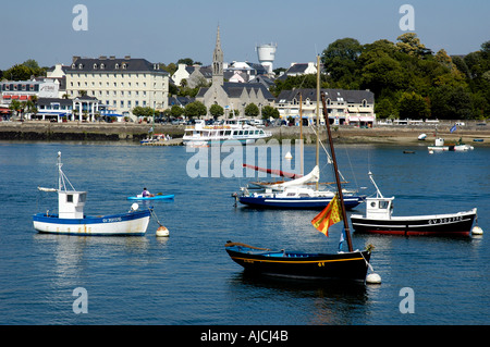 La rivière de l'Odet, Benodet, Finistère, Bretagne,port, France Bretagne Banque D'Images