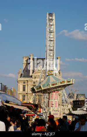 Attractions touristiques dans jardin tuileries, Paris, France Banque D'Images