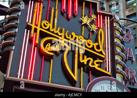 Hollywood and Vine sign in Los Angeles California Banque D'Images