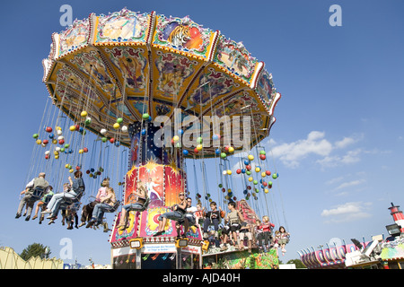 Chairoplane sur la Cranger juste, l'Allemagne, la Ruhr, Herne Banque D'Images