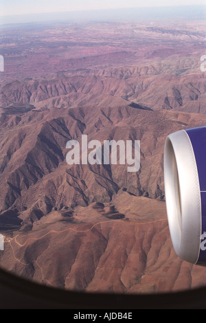 Vue Ariale de l'Atlas montagnes Maroc Afrique du Nord 20007 HOMER SYKES des années 2000 Banque D'Images