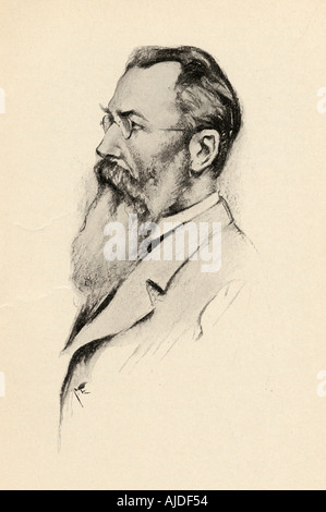 Nikolaï Andreïevitch Rimski-Korsakov, 1844 - 1908. Compositeur russe Banque D'Images