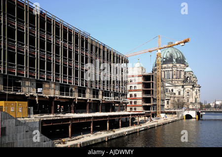 Berlin Palast der Republik Palais de la République Démolition démolir pour abattre Banque D'Images