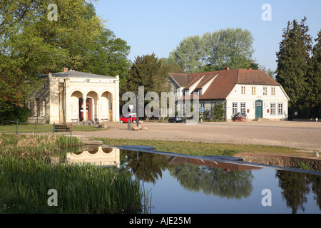 Mecklenburg Vorpommern Mecklembourg Poméranie occidentale Ludwigslust Wache Guard House Museum Postation Station Banque D'Images