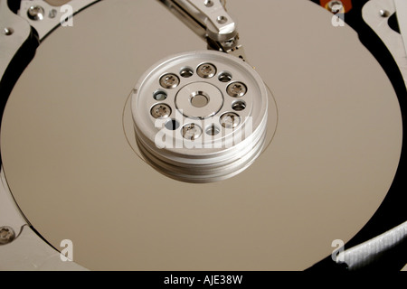 Photo de l'intérieur d'un disque dur Banque D'Images