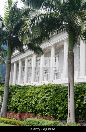 Ancien bureau de poste général maintenant le Fullerton Hotel Singapore Banque D'Images