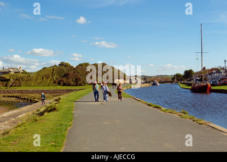 Canal de Bude et le port atlantique Bude Cornwall Côte Patrimoine Angleterre Royaume-Uni Banque D'Images