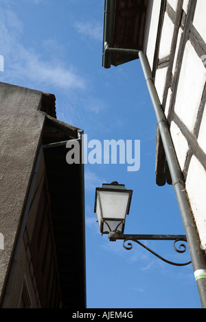 Maisons traditionnelles dans la Petite France, le quartier historique de Strasbourg Banque D'Images