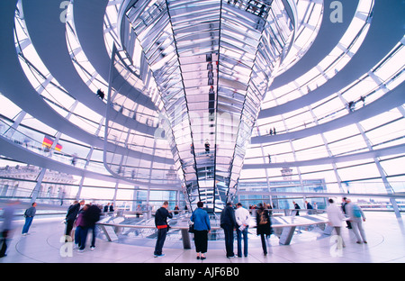 Verrière Reichstag Berlin Allemagne Banque D'Images