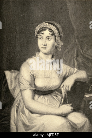 Jane Austen, 1775 - 1817. La romancière anglaise. Banque D'Images