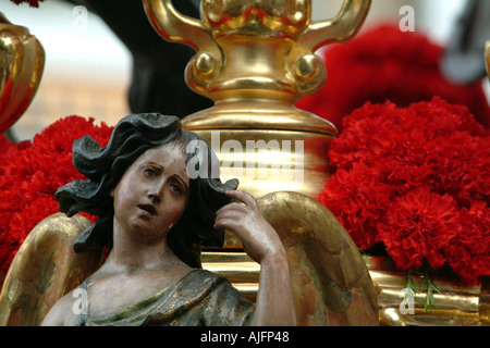 Détail d'un paso semaine sainte Séville Espagne Banque D'Images