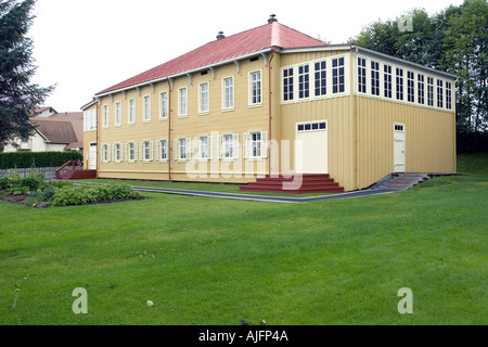 La Fédération de la Chambre de l'évêque est le plus ancien bâtiment russe intacts à Sitka en Alaska. Construit en 1842 par la Fédération de société américaine. Banque D'Images