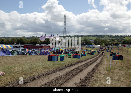 Festival de musique de Glastonbury en Angleterre Somerset Pilton Banque D'Images