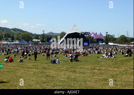 Festival de musique de Glastonbury en Angleterre Somerset Pilton Banque D'Images