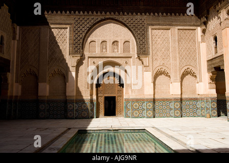 Ali Ben Youssef Medersa Marrakech Islam Muslim Banque D'Images