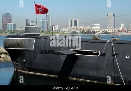 Un sous-marin de classe Foxtrot russe de l'ex-marine soviétique appelé Scorpion à Long Beach California USA Banque D'Images