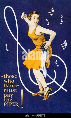 Dance Magic, couvrir de la brochure publicitaire pour le film muet de 1927 sur la vie dans le théâtre musical de Broadway Banque D'Images