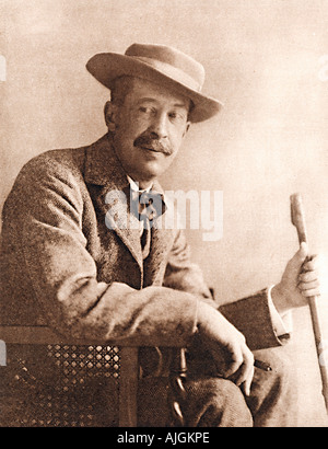 Lord Carnarvon, 1922 portrait de l'honneur de l'Howard Carter expédition dans le tombeau de Toutankhamon Banque D'Images