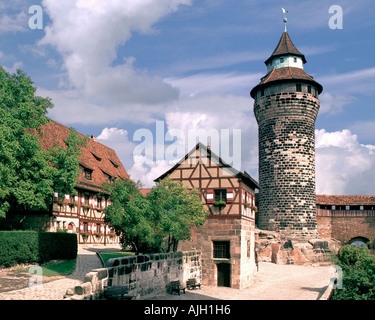 DE - La Bavière : le château de Nuremberg Banque D'Images